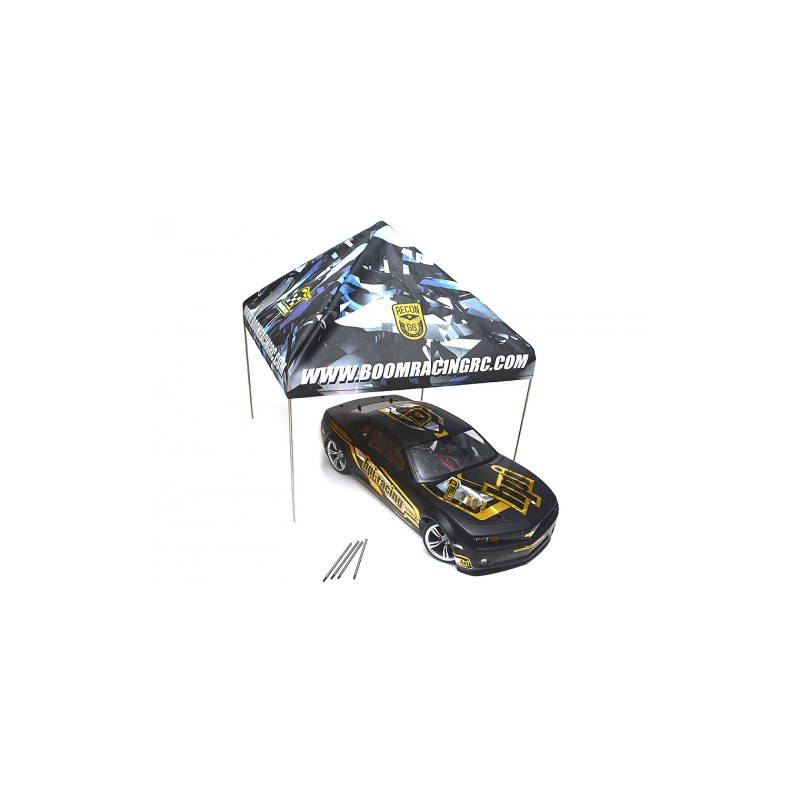 Boom Racing BRSCAC100 Recon G6 1/10 Scale EZ Up Compact Pit Tent Adjustable Canopy Crawler & Drift