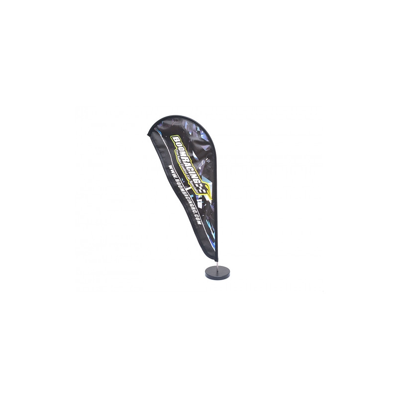 Boom Racing BRSCAC101A Scale Accessories - Boom Racing Curved Banner Flag 30x13cm