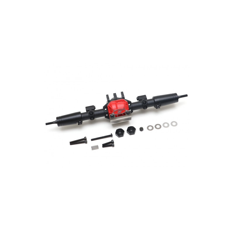 Boom Racing BR955023 Complete Rear Assembled AR44 PHAT Axle w/ BADASS Rear Shafts RECON G6 The Fix Certified for Axial SCX10 II