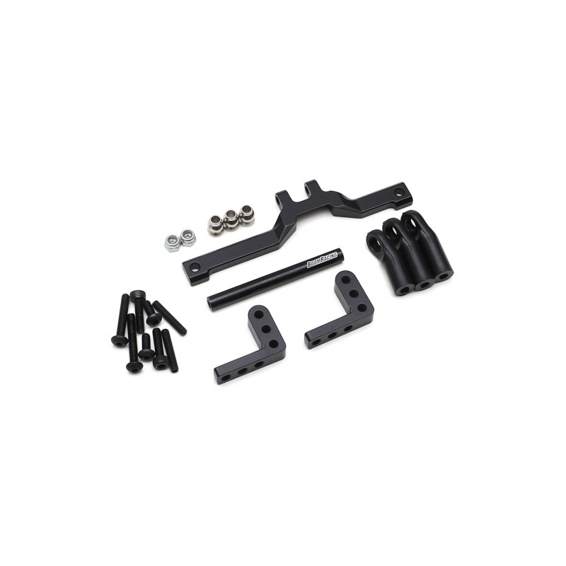 Boom Racing BRQ763067F Aluminum Front Low Profile Truss Conversion Kit for Scale PHAT Axle Defender D90/D110 for Team Raffee Co.