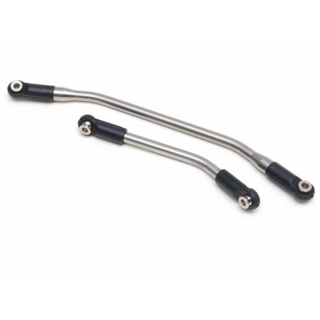 Boom Racing BR955028 AR44 Stainless Steel Wide Angle Steering Link Set for Axle Mounted Servo for Axial SCX10 II