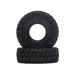 Boom Racing BRTR15502 HUSTLER M/T Xtreme 1.55" BABY Rock Crawling Tires 3.74x1.3 SNAIL SLIME Compound W/ Open Cell Foams (Super 