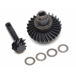 Boom Racing BR955029 Heavy Duty Keyed Bevel Helical Overdrive Gear 27/8T + Differential Locker Set for BRX70/BRX80/BRX90 PHAT & 