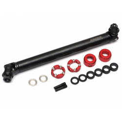 Boom Racing BRBD955003A BADASS Heavy Duty Steel Center Drive Shaft 128-156mm (Pin to Pin) 1Pc Recon G6 Certified