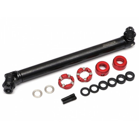 Boom Racing BRBD955003A BADASS Heavy Duty Steel Center Drive Shaft 128-156mm (Pin to Pin) 1Pc Recon G6 Certified