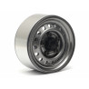 Boom Racing BRW780955RGM 1.55" 16-Hole Classic Steelie Reversible Beadlock Wheels (Rear) w/ XT504 Hubs (2) Gun Metal