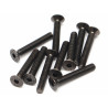 Boom Racing BRASFH3020 M3x20mm Counter Sunk Screw 12.9 Grade Nickel Plated Screws (10)
