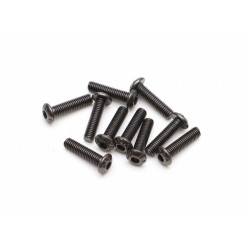 Boom Racing BRASBH3012/ST M3x12mm Round Head Self Tapping 12.9 Grade Nickel Plated Screws (10)