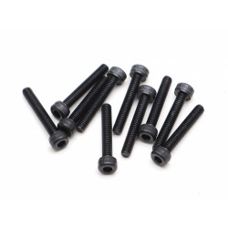 Boom Racing BRASCH2516 M2.5x16mm Socket Cap Screw 12.9 Grade Nickel Plated Screws (10)