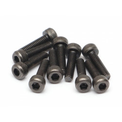 Boom Racing BRASCH2510 M2.5x10mm Socket Cap Screw 12.9 Grade Nickel Plated Screws (10)