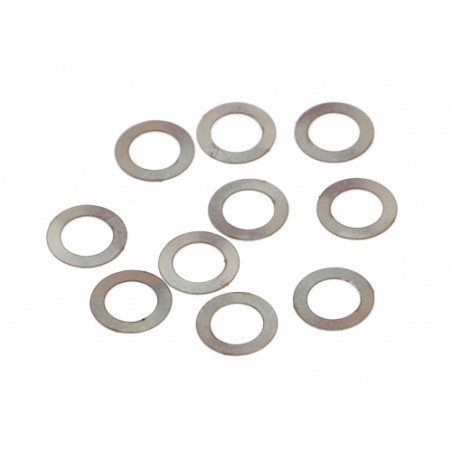 Boom Racing BRASSPD5801 Spacer D5X8X0.1 Stainless Steel (10)