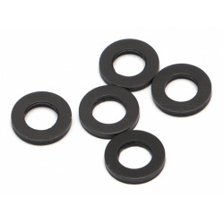 Boom Racing BRASSPD471/N D4x7x1 Nylon Spacer Black (5)