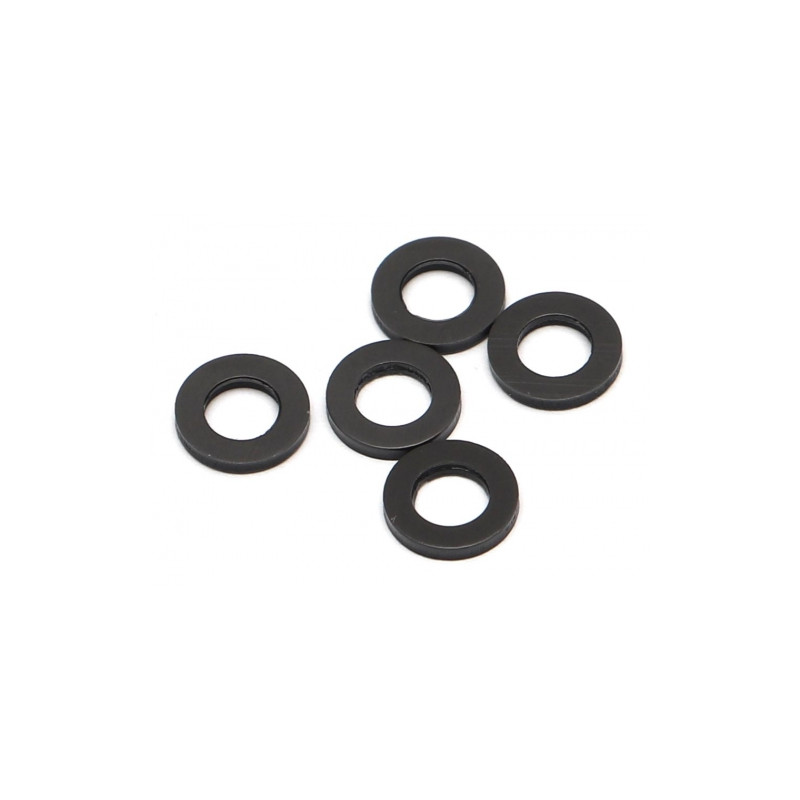 Boom Racing BRASSPD471/N D4x7x1 Nylon Spacer Black (5)