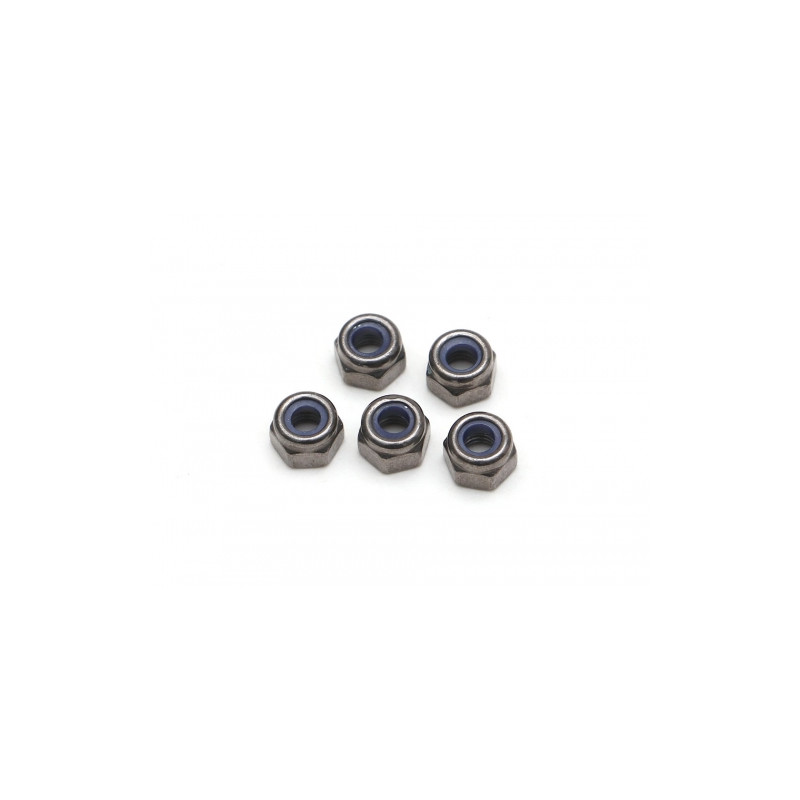 Boom Racing BRASNUTM4 Non-Flanged Nylon Lock Nut M4 (5)