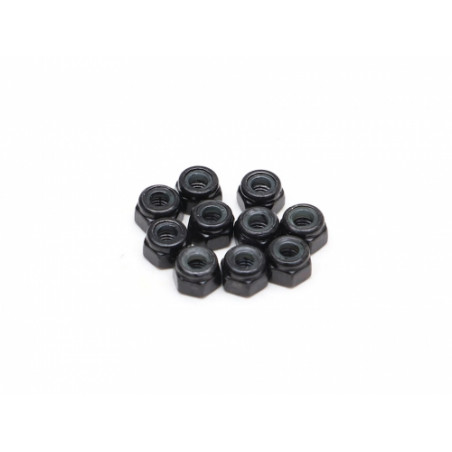 Boom Racing BRASNUTM3 Non-Flanged Nylon Lock Nut M3 (5)