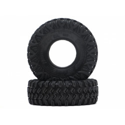 Boom Racing BRTR15502-US HUSTLER M/T Xtreme 1.55" BABY Rock Crawling Tires 3.74x1.3 SNAIL SLIME Compound W/ Open Cell Foams (Ult