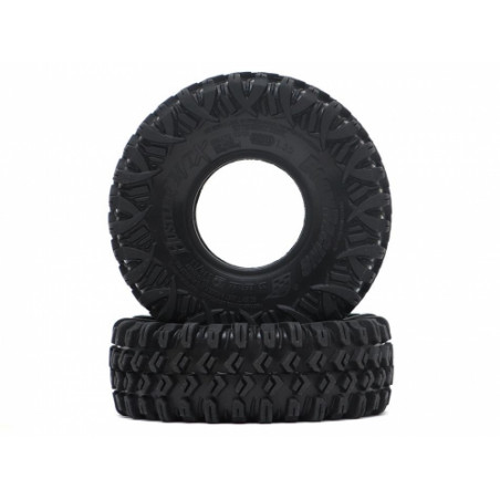 Boom Racing BRTR15502-US HUSTLER M/T Xtreme 1.55" BABY Rock Crawling Tires 3.74x1.3 SNAIL SLIME Compound W/ Open Cell Foams (Ult