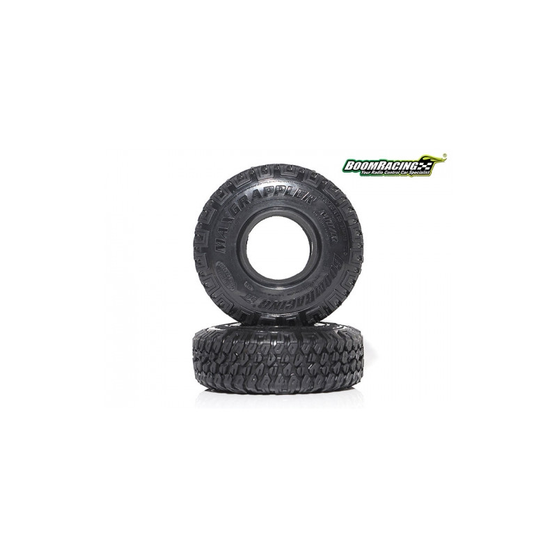 Boom Racing BRTR15504 1.55" MAXGRAPPLER Scale RC Tire Gekko Compound 3.74"x1.18" (95x30mm) Open Cell Foams (2)