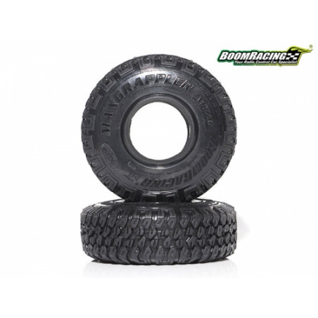 Boom Racing BRTR15504 1.55" MAXGRAPPLER Scale RC Tire Gekko Compound 3.74"x1.18" (95x30mm) Open Cell Foams (2)