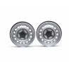 Boom Racing BRW780919RGM 1.9" 16-Hole 5-Lug Classic Steelie Reversible Beadlock Wheel w/ XT504 Hub Rear (2) Gun Metal