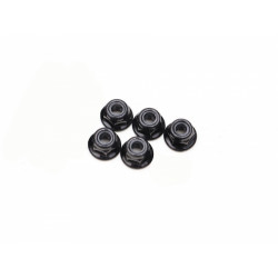 Boom Racing BRASNUTM4F M4 Flanged Nylon Lock Nut Black (5)
