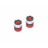 Boom Racing BRW780921R Scale 4WD Center Locking Hub Cap (2) Red (XT5 Series)