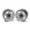 Boom Racing BRW780922GM 1.9" S100 Yota Steelie Reversible Beadlock Wheels w/ XT504 Hub (2) Gun Metal