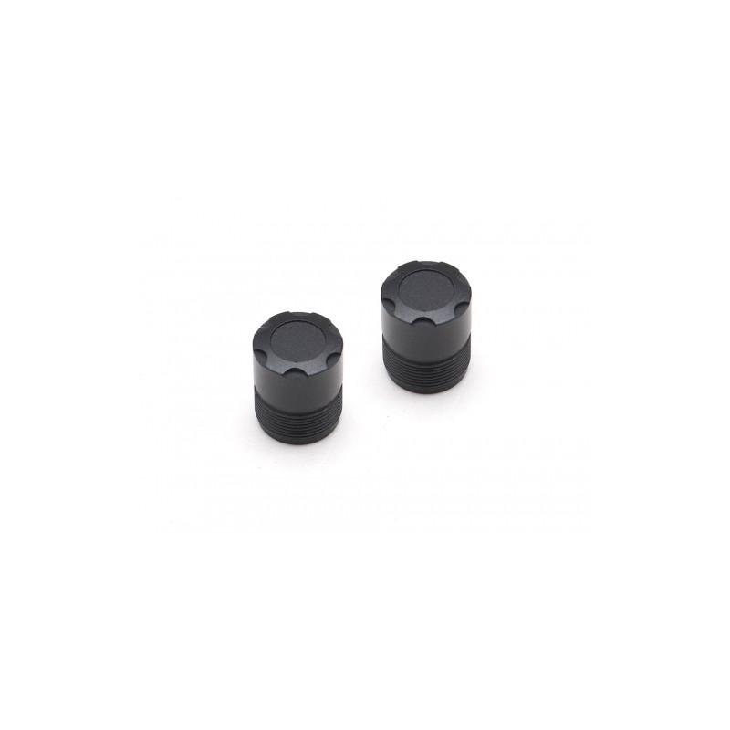 Boom Racing BRW780923 S100 Scale Center Wheel Hub Cap (2) Black (XT5 Series)