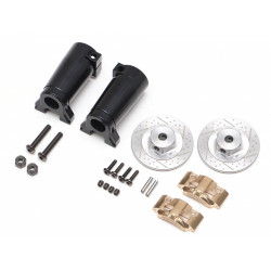 Boom Racing BR955035R Brass Rear Brake Disc Set for AR44 Axles for Axial SCX10 II