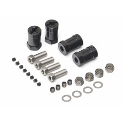 Boom Racing BRW780924-20MMBK Aluminum 12mm Wheel Hex Widener (4) (Offset 20mm) Black