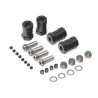 Boom Racing BRW780924-20MMBK Aluminum 12mm Wheel Hex Widener (4) (Offset 20mm) Black