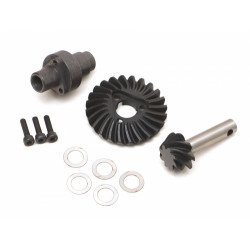Boom Racing BR955040 Heavy Duty Keyed Bevel Helical Overdrive Gear 24/8T + Differential Locker Set for BRX70/BRX80/BRX90 PHAT & 