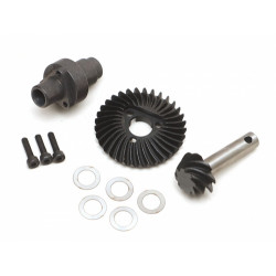 Boom Racing BR955042 Heavy Duty Keyed Bevel Helical Underdrive Gear 33/8T + Differential Locker Set for BRX70/BRX80/BRX90 PHAT &