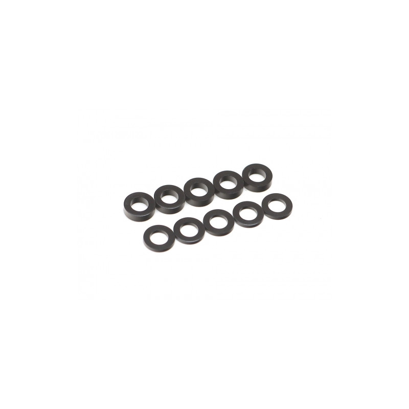 Boom Racing BRASSPD471-2 Spacer Set D4x7x1 & D4x7x2 Aluminum Black (10)