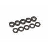 Boom Racing BRASSPD471-2 Spacer Set D4x7x1 & D4x7x2 Aluminum Black (10)