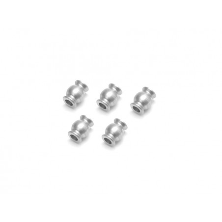 Boom Racing BRW750310 BADASS Heavy Duty Stainless Steel End Pivot Balls 5.8x3x7.4mm (5) for BRX02