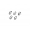 Boom Racing BRW750310 BADASS Heavy Duty Stainless Steel End Pivot Balls 5.8x3x7.4mm (5) for BRX02