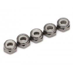 Boom Racing BRASNUTM5 Non-Flanged Nylon M5 Lock Nut (5)