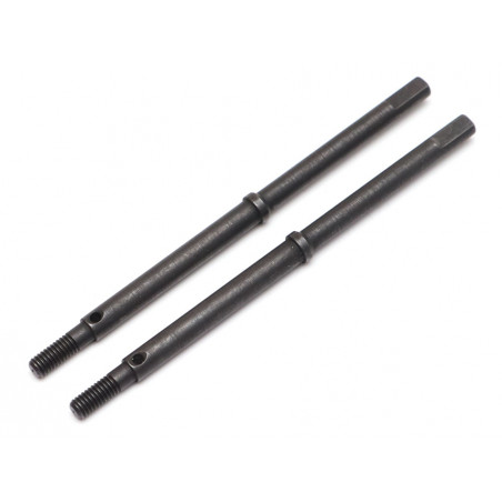 Boom Racing BRBD8002 BADASS Ultra Hard Steel Axle Rear Shaft (2pcs) for BRX80 PHAT Axle BRD8023