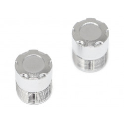 Boom Racing BRW780923PL S100 Scale Center Wheel Hub Cap (2) Platinum (XT5 Series)