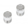 Boom Racing BRW780923PL S100 Scale Center Wheel Hub Cap (2) Platinum (XT5 Series)