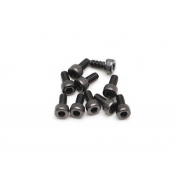 Boom Racing BRASCH2506 M2.5x6mm Socket Cap Screw 12.9 Grade Nickel Plated Screws (10)