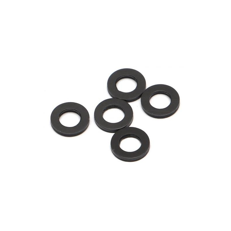 Boom Racing BRASSPD581/N D5x8x1 Nylon Spacer Black (5)