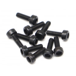 Boom Racing BRASCH1605 M1.6x5mm Socket Cap Screw 12.9 Grade Nickel Plated Screws (10)