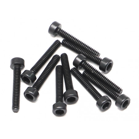 Boom Racing BRASCH1610 M1.6x10mm Socket Cap Screw 12.9 Grade Nickel Plated Screws (10)