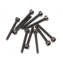 Boom Racing BRASCH1614 M1.6x14mm Socket Cap Screw 12.9 Grade Nickel Plated Screws (10)