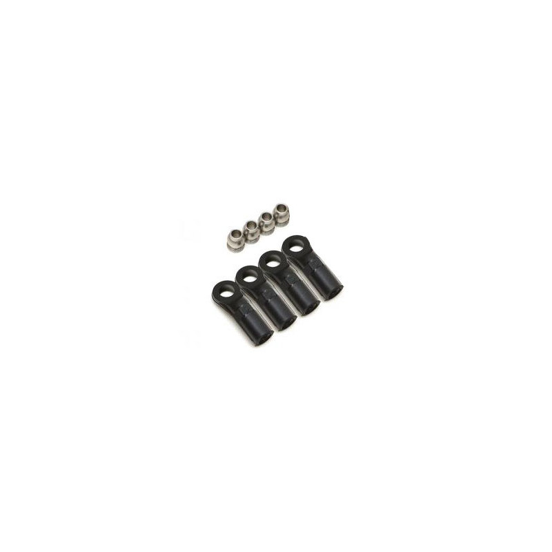 Boom Racing BRW750307D(Sample) M4 Nylon Rod Ends 20.0mm (Upwards) w/ SST Pivot Ball (4)