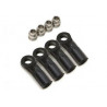 Boom Racing BRW750307D(Sample) M4 Nylon Rod Ends 20.0mm (Upwards) w/ SST Pivot Ball (4)