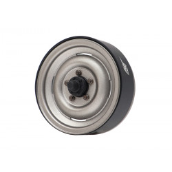Boom Racing BRW780946 SLR 1.9" Series Land Rover Steel Narrow (21mm) Beadlock Wheel w/ Scale Cap, Scale Hardware & Alum Hub (2)