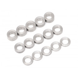 Boom Racing BRASSP57 Spacer Set D4x7 3mm/2mm/1mm Stainless Steel (15)